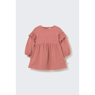 Cozmo Cozmo brushed soft knit baby dress rose