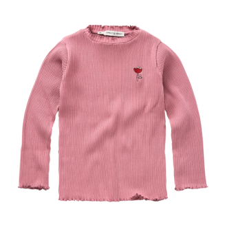 Sproet & Sprout Sproet & Sprout Tshirt turtle neck tullip Painters blush
