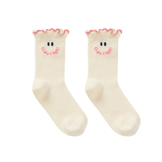 Sproet & Sprout Sproet & Sprout Socks ivory Club Chaos Ivory