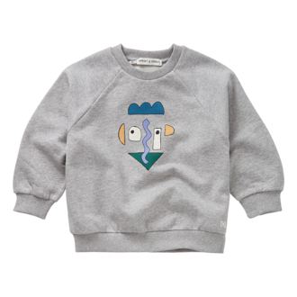 Sproet & Sprout Sproet & Sprout Sweatshirt raglan Self potrait grey Grey melee