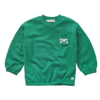 Sproet & Sprout Sproet & Sprout Sweatshirt Club Chaos green Deep green