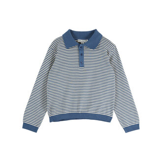Emile et Ida Emile Et Ida sweat polo molleton raye rayure ocean