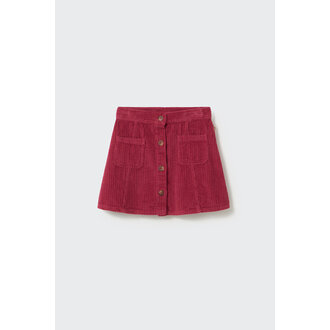 Cozmo Cozmo wide wale corduroy skirt prune