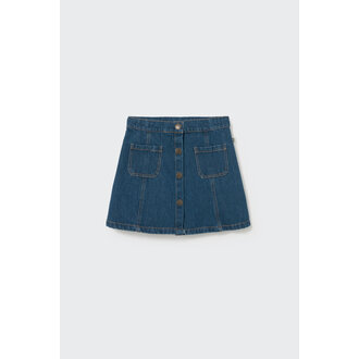 Cozmo Cozmo washed color denim skirt