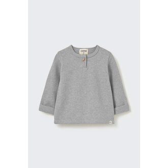 Cozmo Cozmo brushed soft knit baby sweater grey