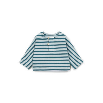 Play Up Play Up striped jersey sweater cyanotype