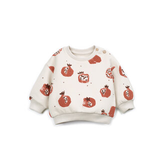 Play Up Play Up printed fleece sweater pomegranate