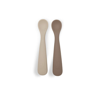 Jollein Jollein Siliconen Lepeltje Natural (2pack)