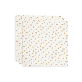 Jollein Jollein Hydrofiele Doek Small 70x70cm Jollies (3pack)