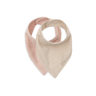 Jollein Jollein Slab Bandana Silk Rose/Sand (2pack)