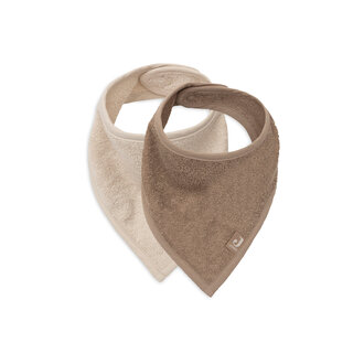 Jollein Jollein Slab Bandana Sand/Milky Coffee (2pack)