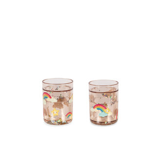Konges Slojd Konges Slojd 2 pack glitter cups rainbow