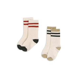 Konges Slojd Konges Slojd 2 pack socks green stripe