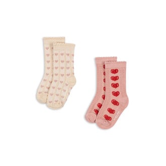 Konges Slojd Konges Slojd 2 pack heart socks heart mix