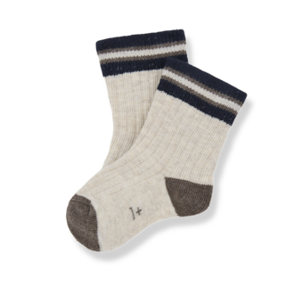 1 + in the family 1+ in the family SICILIA ribbed plain socks rice