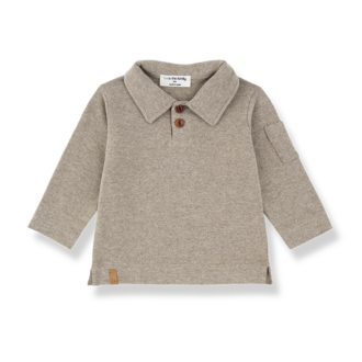 1 + in the family 1+ in the family OSIMO l.sleeve polo canapa