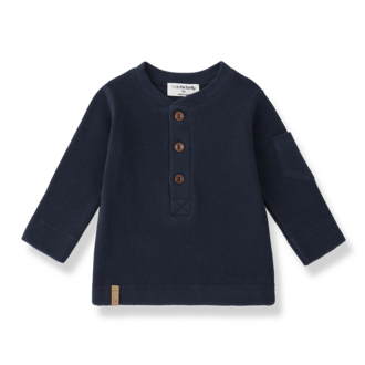 1 + in the family 1+ in the family CUNEO henley t-shirt blue