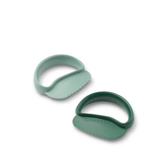Liewood Liewood Riven Toddler Safe Cutter 2-Pack Peppermint / Garden green