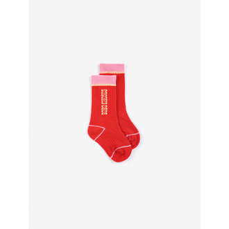 Bobo Choses Bobo Choses long socks red 20-22