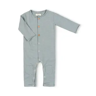 Nixnut Nixnut Butt onesie Snow Stripe