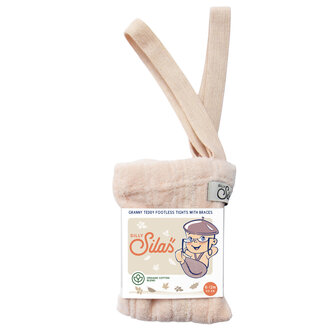 Silly Silas Silly Silas GRANNY TEDDY FOOTLESS cotton tights silky peach