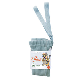 Silly Silas Silly Silas HIPPY FOOTED cotton tights misty blue