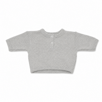 Pequeño Tocón Pequeño Tocón sweater button soft grey