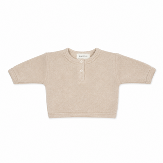 Pequeño Tocón Pequeño Tocón sweater button soft tan