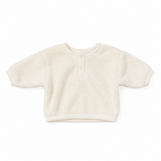 Pequeño Tocón Pequeño Tocón sweater teddy button natural
