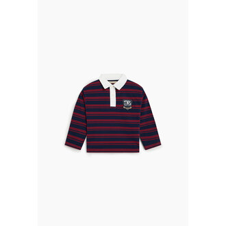The New Society The New Society Glowee Polo Rumba Red Stripe