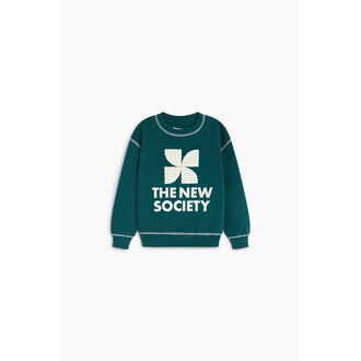 The New Society The New Society TNS Logo Sweatshirt Dark Sea