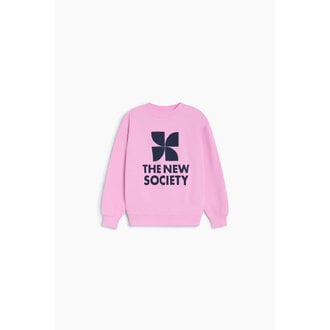 The New Society The New Society TNS Logo Sweatshirt Lilac Chiffon