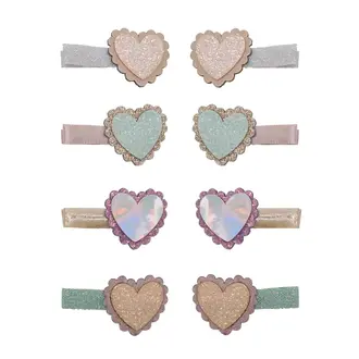 Mimi & Lula Mimi & Lula Scalloped heart salon hair clips