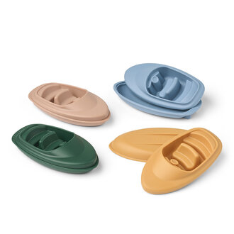 Liewood Liewood Corin Boats 4-Pack Beach Blue Multi mix