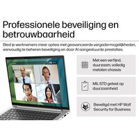 Elitebook 840 G11 - Intel Core Ultra 5 135U - 16GB - 512GB SSD - 14 inch Touchscreen WUXGA 1920x1200 - Verlicht toetsenbord - Fingerprint Scanner - Win 11 Pro - Refurbished: Uitstekend