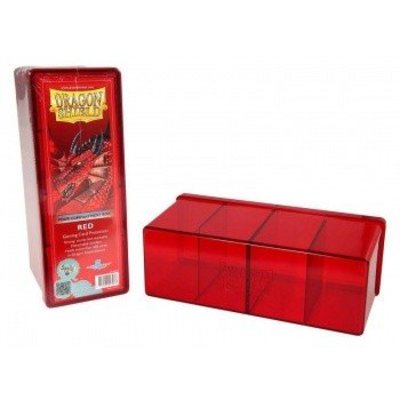Dragon Shield 4 Compartment Storage Box Red
