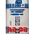 Star Wars Metalen Poster Minimalist R2-D2 32 x 45 cm