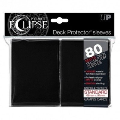 Ultra Pro PRO-Matte Eclipse Standard Sleeves - Black (80 Sleeves)