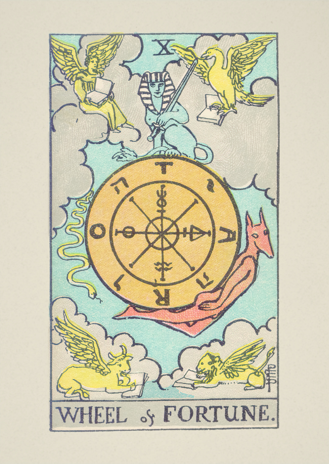 Tarot Poster A3 WHEEL OF FORTUNE-1