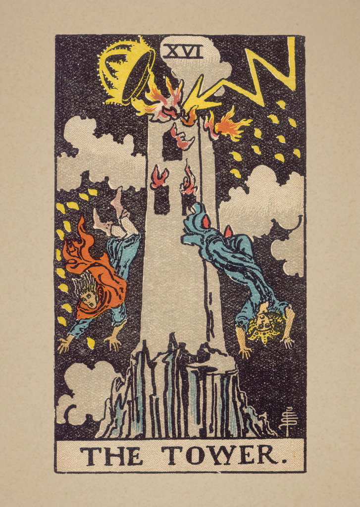 BLACKFISH Mystique Tarot Poster A3 THE TOWER