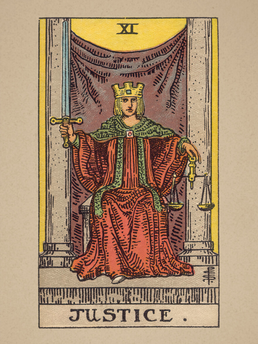 Tarot Poster A3 JUSTICE