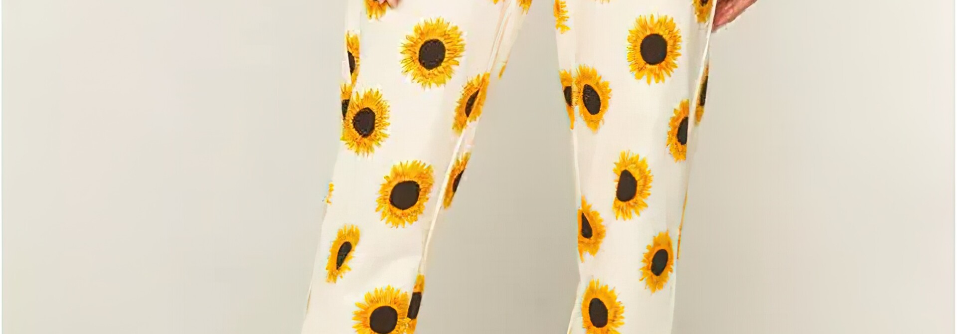 Soothing Sunflower Cotton Sweatpants