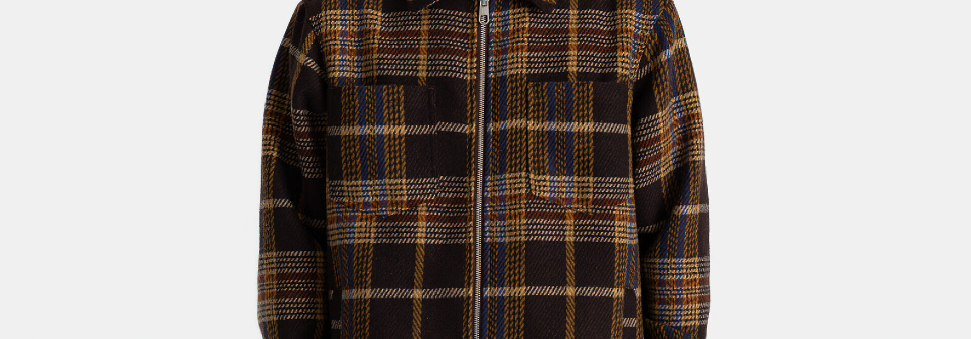 Woodchuck Checked Zipper Overshirt