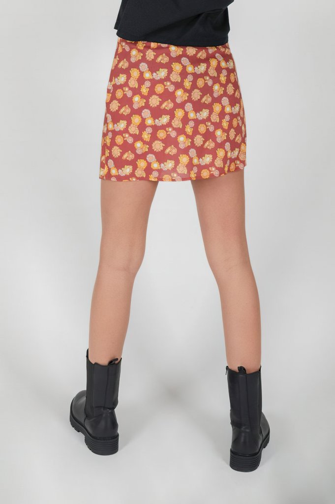24COLOURS Sunflower Sunset Linen Skirt