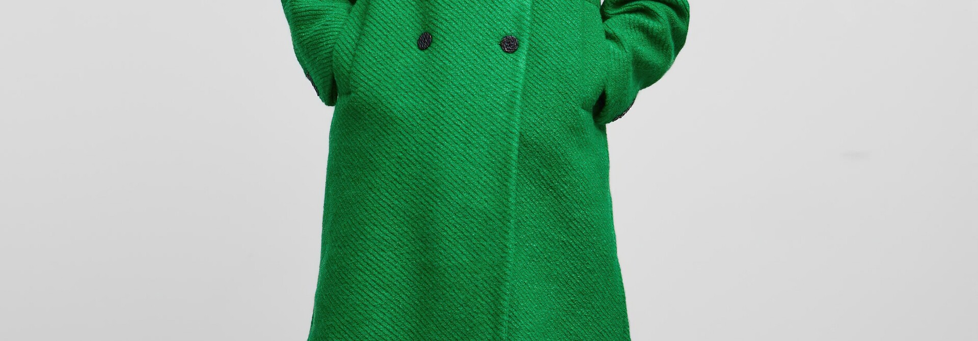 ♣ Yasinferno Disco Inferno Green Wool Coat