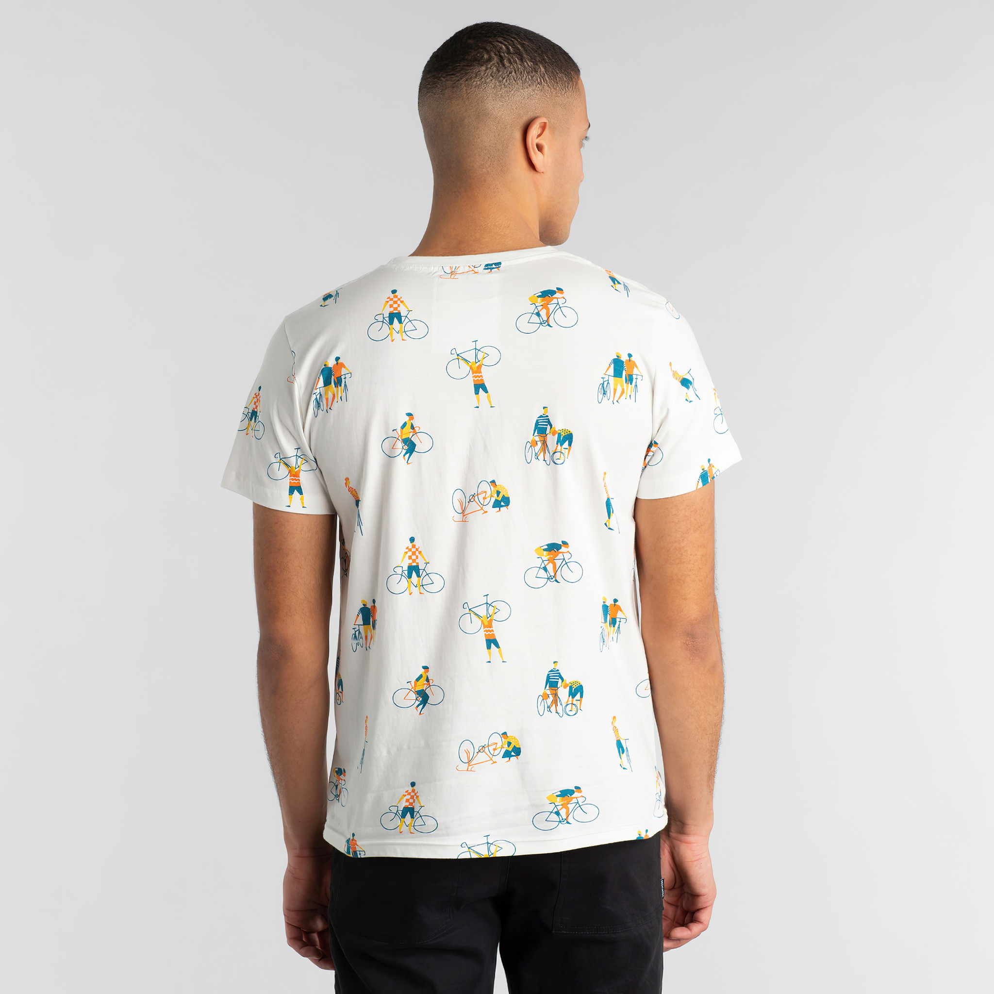 ♣ Stockholm Bike People Off-White Tee-3