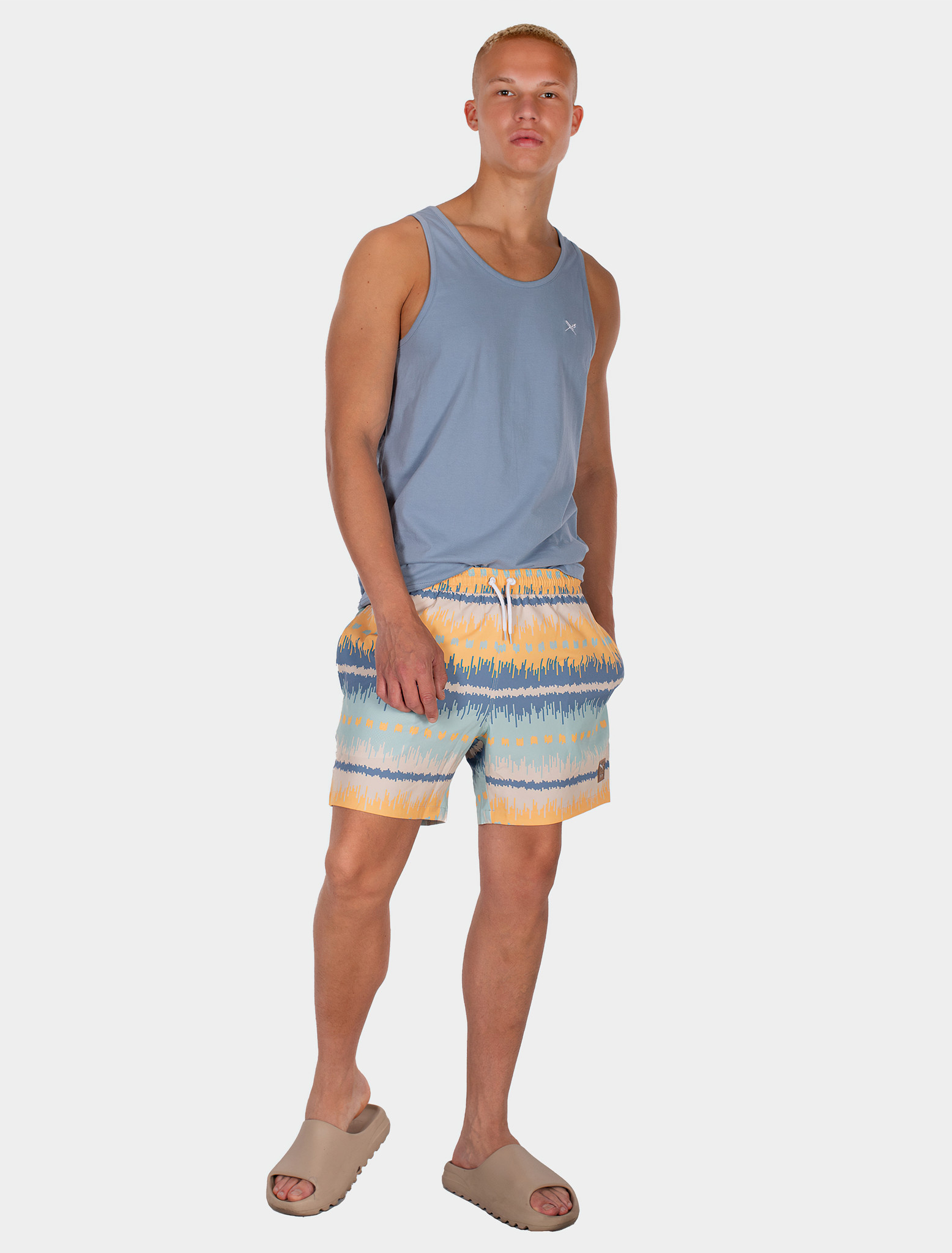♣ Crazy Fresh Pixel Beach Swim Shorts-1