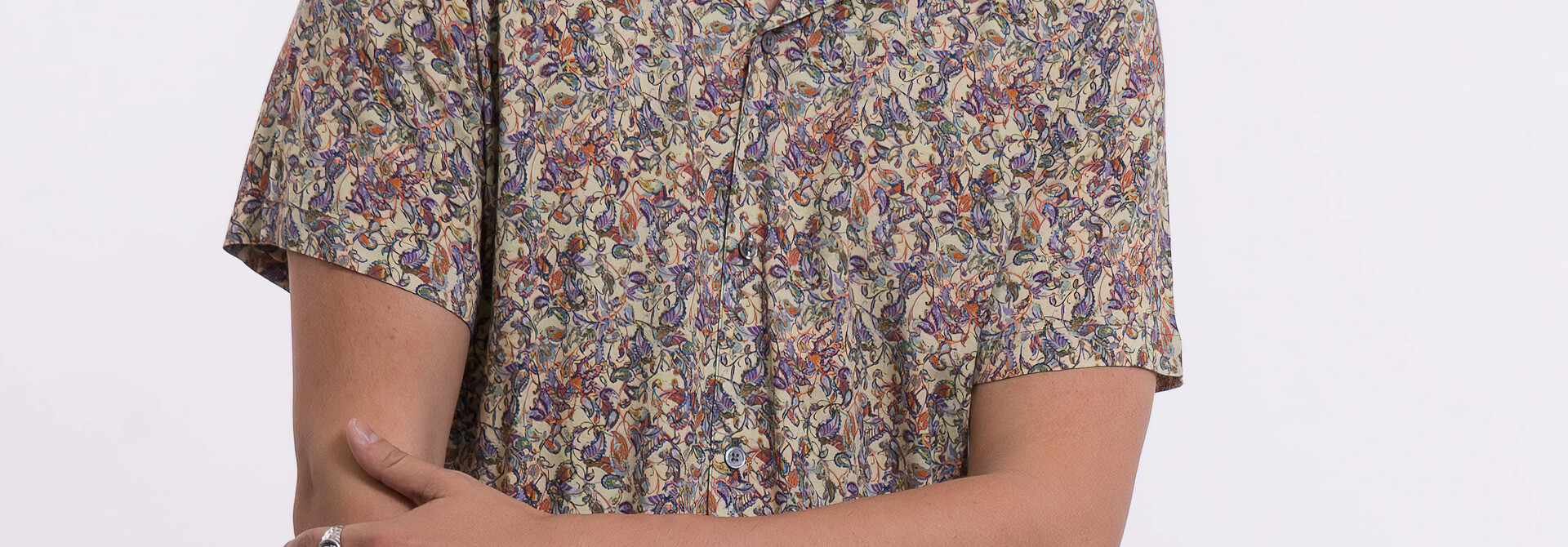 ♣ Timo Pistachio Paisley Shirt