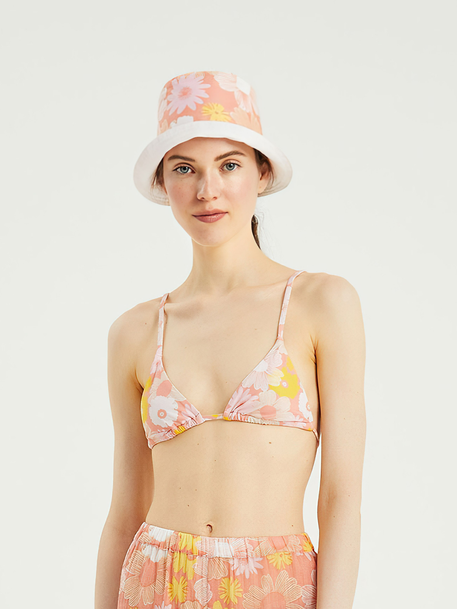 Pastel Flowerfield Bikini Top-1