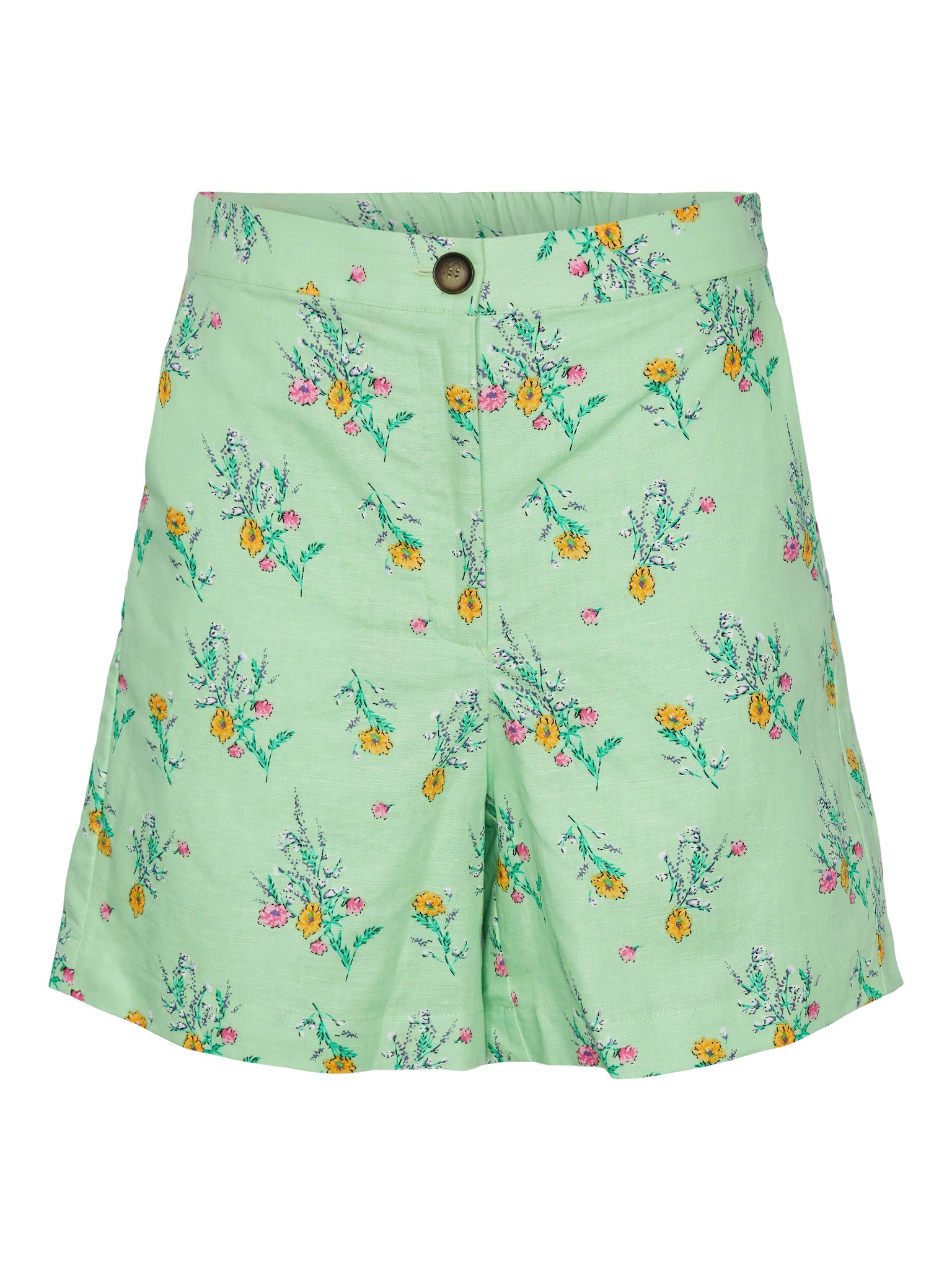 ♣ Yasmeadowfield Lime Linnen Shorts-5